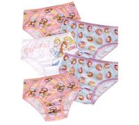 Disney Princesa Belle, Cinderella & Aurora - Paquete de Cinco Calzoncillos Hipster para niñas - 100% algodón - 2-3 Años: 98cm