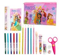 Disney Princesa Estuche Lleno de Papelería, Estuche de Lápices para Niña (Princesa Rosa)
