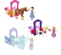 Disney Princesa Set de Juego Establo con Caballo, Accesorios para Cuidar y Cepillar, Puertas Que Se Abren y Área de Alimentación, para 3 Años en Adelante