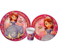 Disney Princesa Sofia the First 24 piezas (8 platos de 23 cm + 8 platos de 20 cm + 8 vasos) para fiesta de cumpleaños