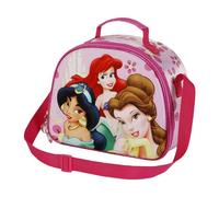 Disney Princesas, Bolsa Portamerienda 3D, 25.5 x 20 cm, Rosa Palace