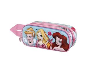 Disney Princesas Disney Adorable-Estuche Portatodo 3D Doble, Azul, 22 x 9,5 cm