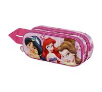 Disney Princesas Disney Palace-Estuche Portatodo 3D Doble, Rosa, 22 x 9,5 cm