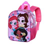 Disney Princesas Flowers-Mochila 3D Elite, Rosa, 25 x 30 cm, Capacidad 7 L