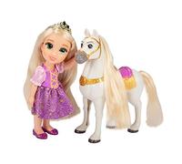Disney Princesas Set de Regalo Rapunzel y Maximus de 15 cm - La Muñeca Tiene Preciosos Detalles y está Articulada - Incluye Fantásticos Accesorios - Juguete para niñas 3 Años +