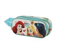 Disney Princesas You-Estuche Portatodo 3D Doble, Blanco, 22 x 9.5 cm