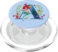 Disney Princess Alphabet Monogram Mermaid Letter A for Ariel PopSockets PopGrip para MagSafe