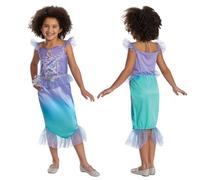 Disney Princess Ariel - Disfraz clásico para niñas | Con licencia oficial de Disguise, mangas de malla, diseño detallado de princesa, camafeo de princesa, para niñas de 3 a 4