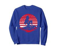 Disney Princess Ariel Red Holiday Silhouette Sudadera, Unisex para adultos, Azul Real, XXL