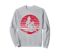 Disney Princess Ariel Red Holiday Silhouette Sudadera, Unisex para adultos, Gris Jaspeado, XL