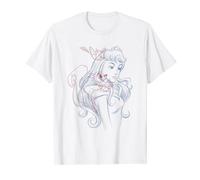 Disney Princess Aurora With Animals Scribble Camiseta