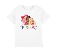 Disney Princess True, Be You Ariel, Moana, and Rapunzel Girls T Shirt Camiseta, Blanco, 5-6 años para Niñas