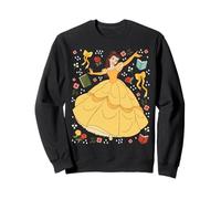 Disney Princess Belle Beauty and the Beast Collage Portrait Sudadera