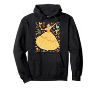 Disney Princess Belle Beauty and the Beast Collage Portrait Sudadera con Capucha