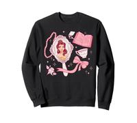 Disney Princess Belle in Magic Mirror Pink Coquette Collage Sudadera