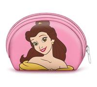 Disney Princess Belle-Monedero Ovalado Casual, Rosa, 12 x 9 cm