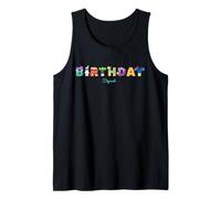 Disney Princess "Birthday Squad" Party Character Letters Camiseta sin Mangas