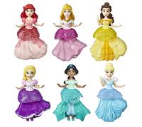 Disney Princess Collectible Dolls Set of 6 with 6 Royal Clips Fashion
