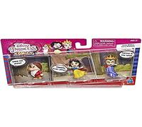 Disney Princess Comics Muñecas, Blancanieves Historia Moments Número 1 Deseo con Malvada Reina y Gruñón, 3 Figuras de Juguete coleccionista y Tira de cómics