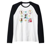 Disney Princess Coquette Style Bows & Picture Frames Camiseta Manga Raglan