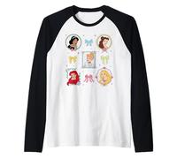 Disney Princess Coquette Style Picture Frames & Bows Camiseta Manga Raglan