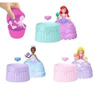 Disney Princess Cupcake Doll Reveal™ - Juguete misterioso de 5 sorpresas para mayores de 3 años, JJT70, paquete de 3