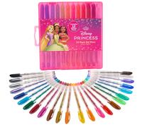 Disney Princess Gel Pen Set for Kids 24 Pack con bolgrafos de gel brillo lindos para nias - Cenicienta Rapunzel Ariel y Tiana
