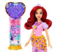 Disney Princess Jewel Reveal Ariel Fashion Doll w/ 8 Surprises Including Gem Box