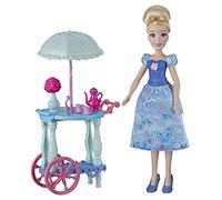 Disney Princess Juego con muñeca de Cenicienta, Carrito, Tazas de té, Tetera, Juguete para niñas de 3 años en adelante, Color (Hasbro E6618ES0)
