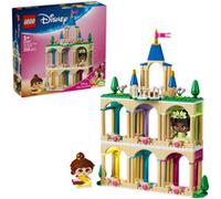 LEGO | Princesas Disney Mini Bella y Tiana con Castillo de Juguete - 2 Mini Muñecas Coleccionables con Accesorios - Expositor de Figuras - Regalo de Cumpleaños para Niñas de 5+ Años y Fans - 43291