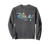 Disney Princess Letters Logo Family Trip Matching 2026 Sudadera, Unisex para adultos, Jaspeado Oscuro, L