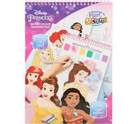 Disney Princesa - Libro para colorear acuarela con pincel, simplemente añadir agua, bloc de acuarela