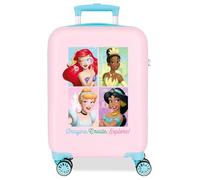 Disney Princess Maleta Infantil Rígida Cierre de combinación Lateral 4 Ruedas Equipaje de Mano está Fabricada en ABS, un Material rígido y Ligero. De Joumma Bags.