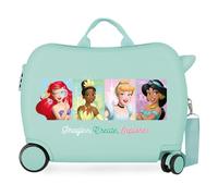 Disney Princess Maleta Infantil Rígida Cierre de combinación Lateral 4 Ruedas Equipaje de Mano está Fabricada en ABS, un Material rígido y Ligero. De Joumma Bags.