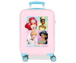 Disney Princess Maleta Infantil Rígida Cierre de combinación Lateral 4 Ruedas Equipaje de Mano está Fabricada en ABS, un Material rígido y Ligero. De Joumma Bags.