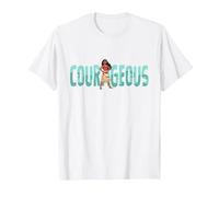 Disney Princess Moana Courageous Camiseta, Hombre, Blanco, 3XL