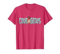 Disney Princess Moana Courageous Camiseta, Hombre, Rojo Jaspeado, L