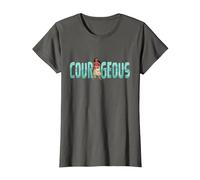 Disney Princess Moana Courageous Camiseta, Mujer, Asfalto, XS