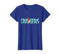 Disney Princess Moana Courageous Camiseta, Mujer, Azul Real, XXL