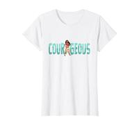 Disney Princess Moana Courageous Camiseta, Mujer, Blanco, XL