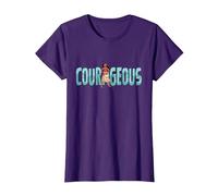 Disney Princess Moana Courageous Camiseta, Mujer, Morado, XXL