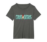 Disney Princess Moana Courageous Camiseta, Mujer tallas grandes, Asfalto, 1XL Grande