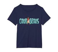 Disney Princess Moana Courageous Camiseta, Mujer tallas grandes, Azul Marino, 5XL Grande