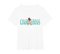 Disney Princess Moana Courageous Camiseta, Mujer tallas grandes, Blanco, 3XL Grande