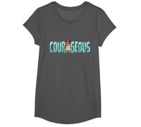 Disney Princess Moana Courageous Camiseta, Niñas, Asfalto, XS