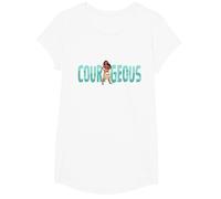 Disney Princess Moana Courageous Camiseta, Niñas, Blanco, M