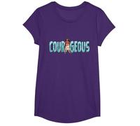 Disney Princess Moana Courageous Camiseta, Niñas, Morado, L
