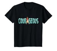 Disney Princess Moana Courageous Camiseta, Niños, Negro, 12 años