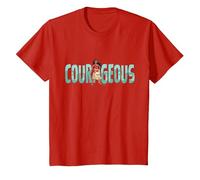 Disney Princess Moana Courageous Camiseta, Niños, Rojo, 4 años