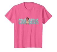 Disney Princess Moana Courageous Camiseta, Niños, Rosa jaspeado, 8 años